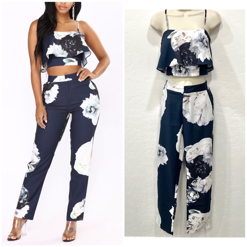 Fashion Nova There You Grow Floral Set
